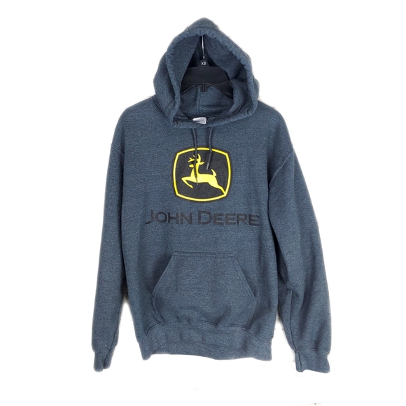 Gildan Wmns SP Gray John Deere Hoodie - Picture 3 of 6